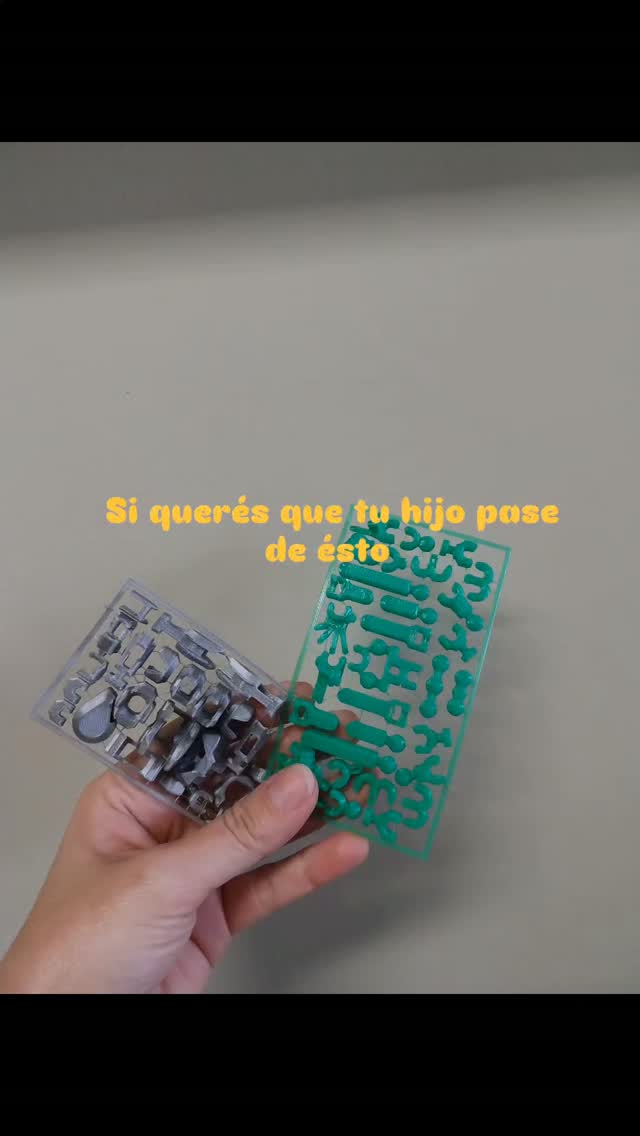 Piezas impresas en 3D de una figura Dummy para armar